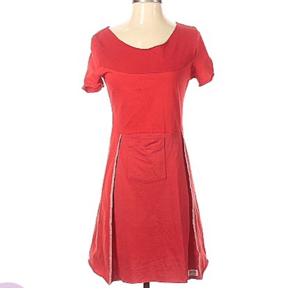 Remark Clothing red recycled tee shirt dress, xs